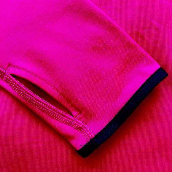 2 PCS Nike PRO DRI-FIT Hyperwarm Hooded Top Large PINK Brushed Int + Sports Bra - Picture 7 of 16